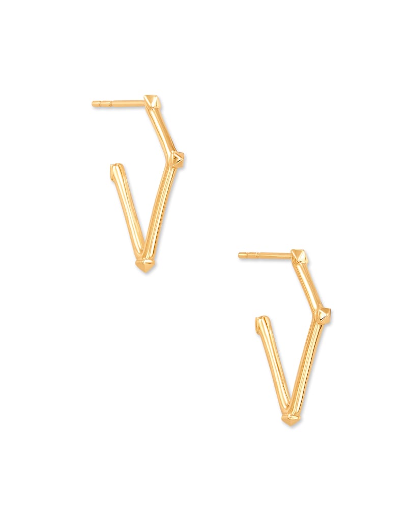 Mina Hoop Earrings in 14k Yellow Gold image number 1